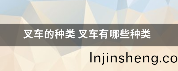 叉車的(de)種類:叉(cha)車